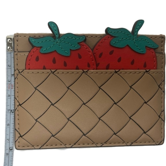 Kate Spade Picnic Perfect Strawberry Card Holder Wallet - Picture 9 of 11
